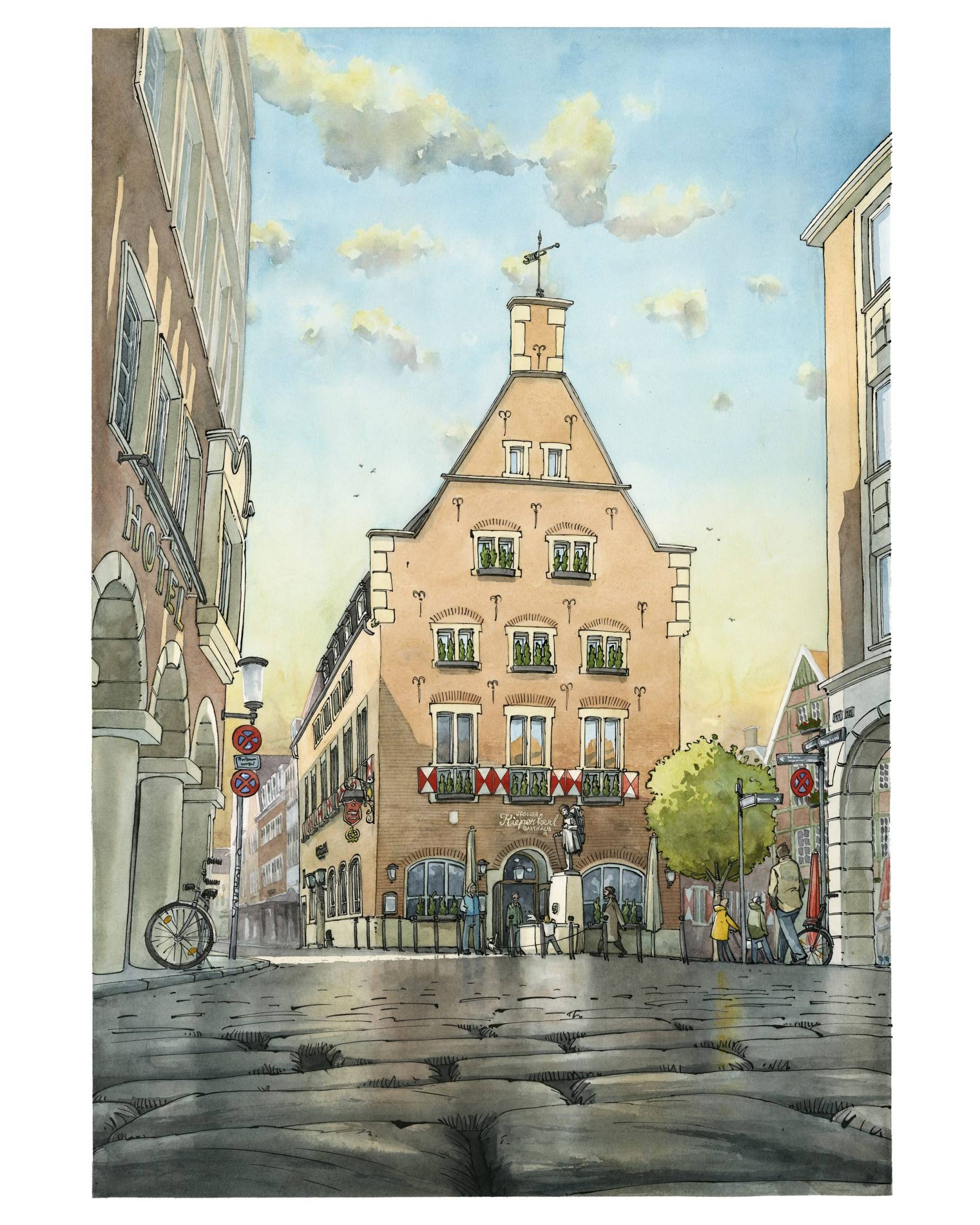 Münster Bild Kiepenkerl Druck Kunstdruck